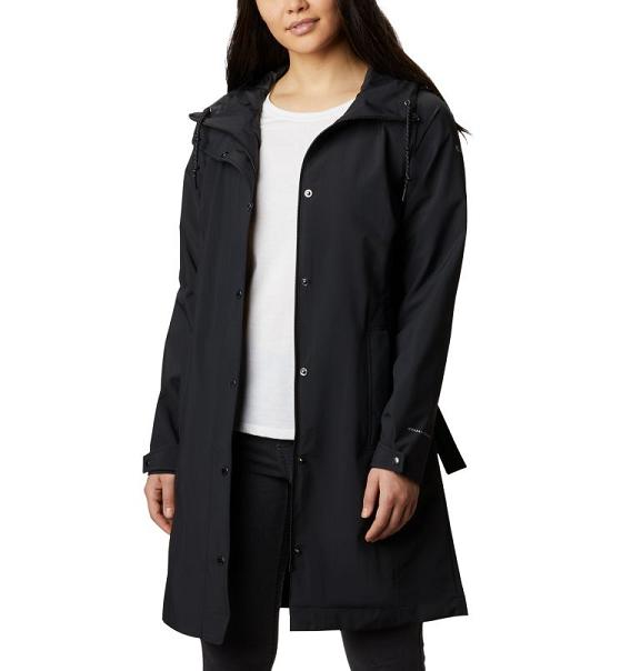 Columbia Here And There Rain Jacket Black For Women's NZ49872 New Zealand